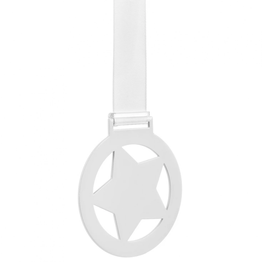 Медаль Steel Star, белая фото 2