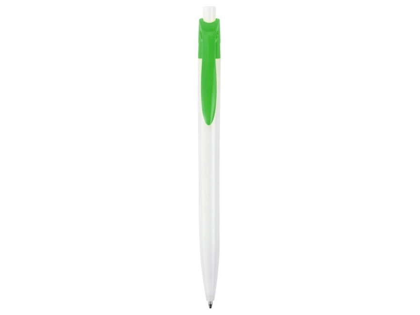 Ручка шариковая Какаду, белая с зеленое яблоко фото 2