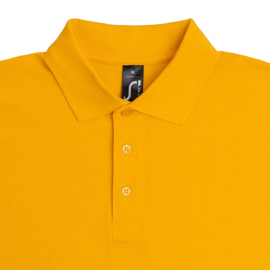 Рубашка поло мужская Summer 170 желтая, размер S фото 9