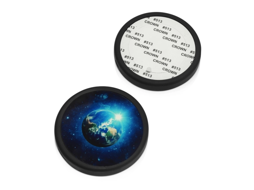 Беспроводное зарядное устройство Sketch с полноцветной печатью, черный фото 11