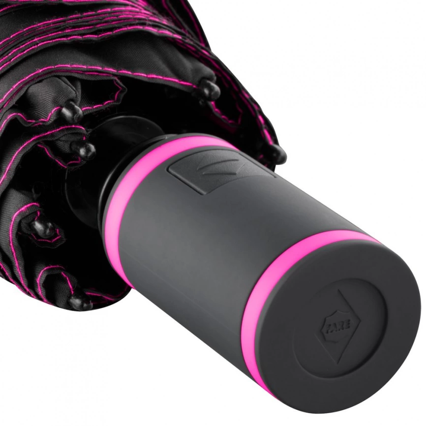 Зонт складной AOC Mini с цветными спицами, розовый фото 6