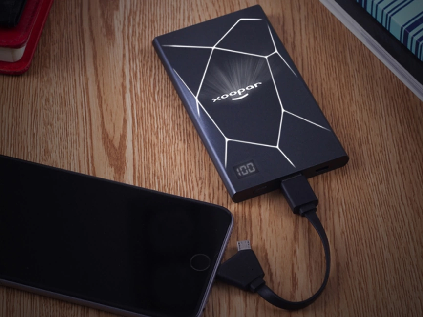 Портативное зарядное устройство XOOPAR GEO, мокрый асфальт фото 15