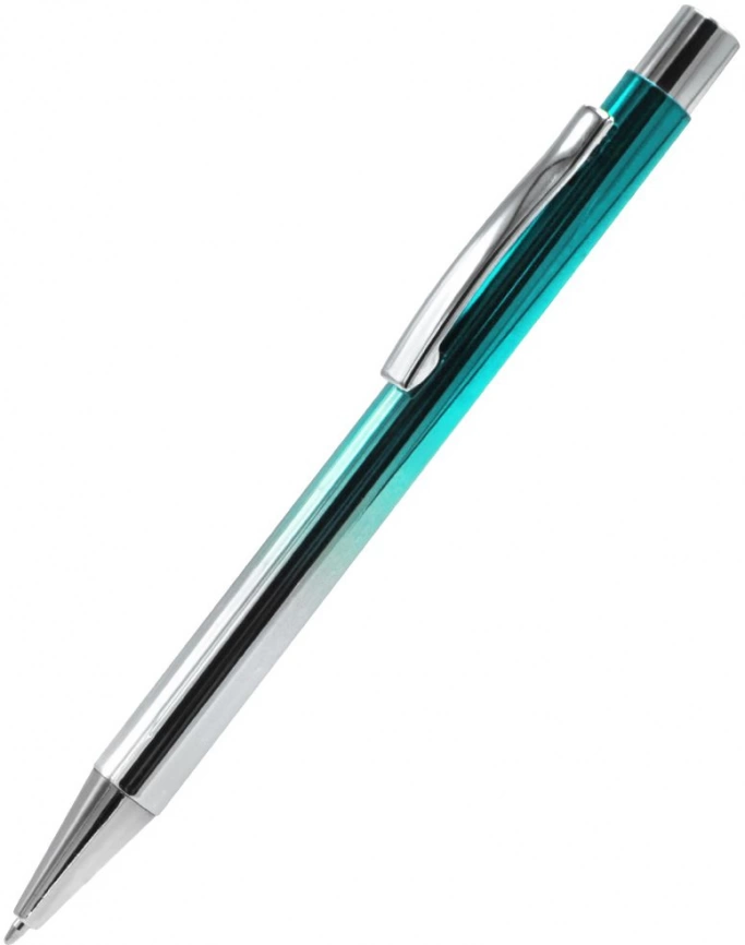 Ручка металлическая Синергия, зелёная фото 1