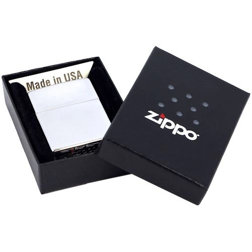 Зажигалка Zippo Classic High Polish, серебристая фото 3