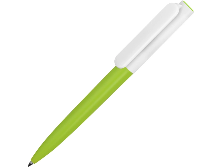 Ручка пластиковая шариковая Umbo BiColor, зеленое яблоко/белый фото 1