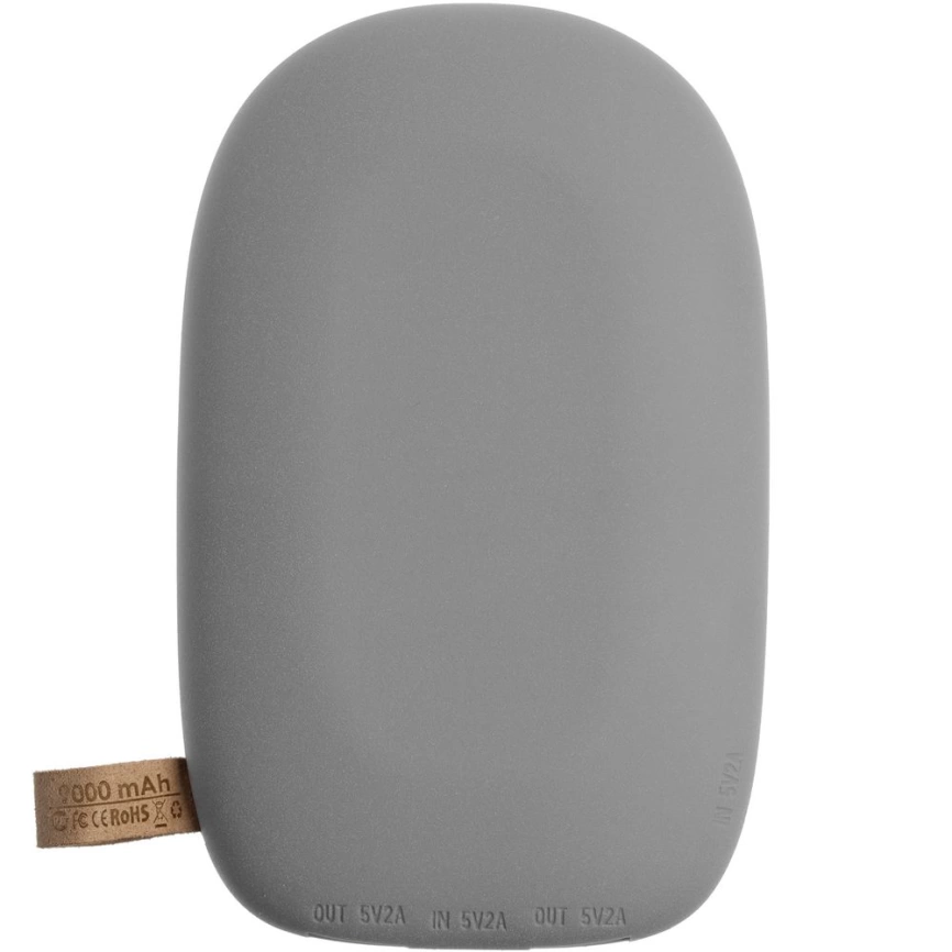 Аккумулятор с беспроводной зарядкой Pebble Wireless 9000 мАч, серый фото 12
