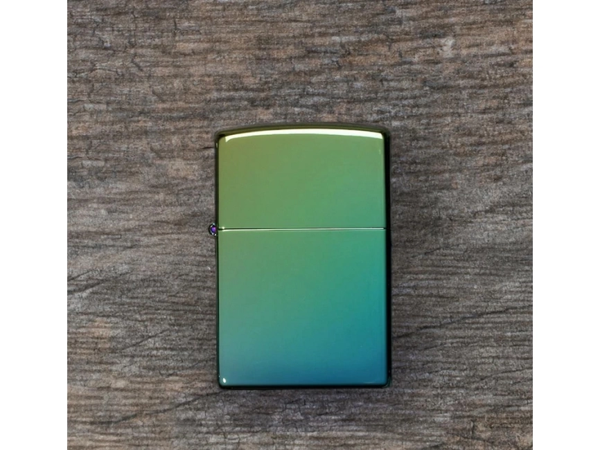 Зажигалка ZIPPO Classic с покрытием High Polish Teal, латунь/сталь, зелёная, глянцевая, 38x13x57 мм фото 6