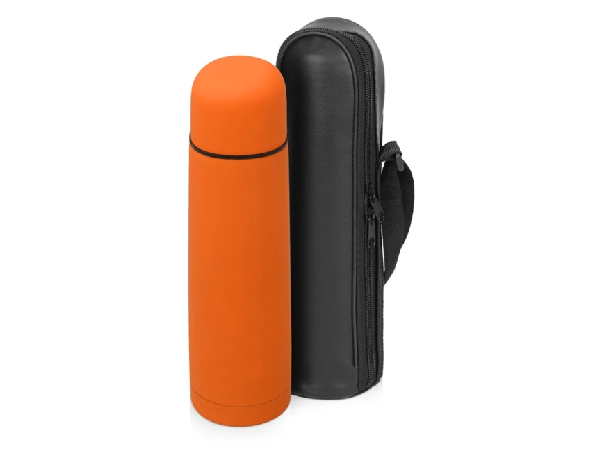Термос Ямал Soft Touch 500мл, оранжевый фото 1