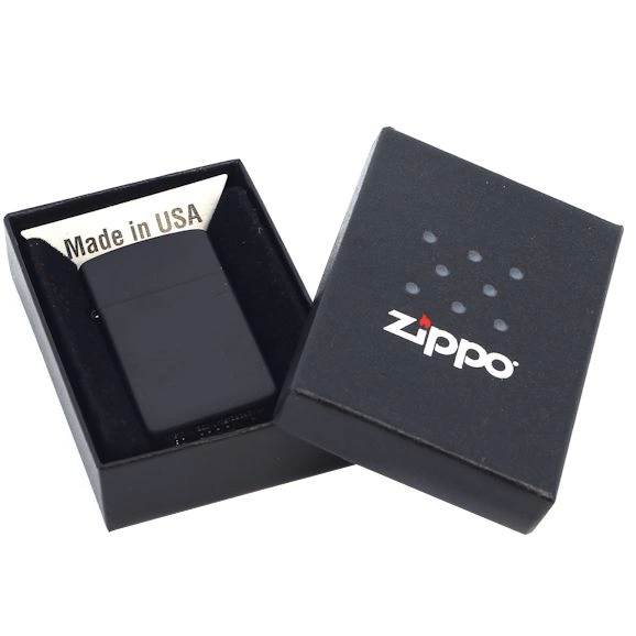 Зажигалка Zippo Slim Matt, матовая черная фото 3