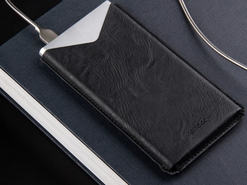 Внешний аккумулятор Rombica NEO AX100L, 10 000 мАч, алюминий, серебристый, чехол фото 8