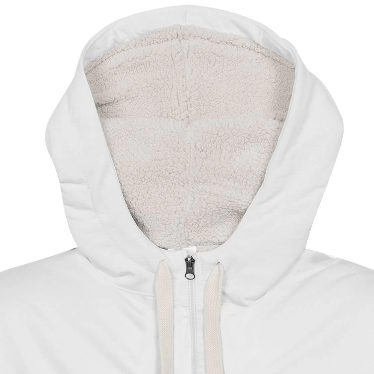 Толстовка на молнии Kulonga Sherpa, белая, размер S фото 4