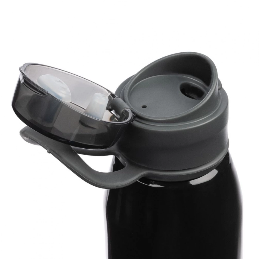 Спортивная бутылка для воды Korver, черная фото 4