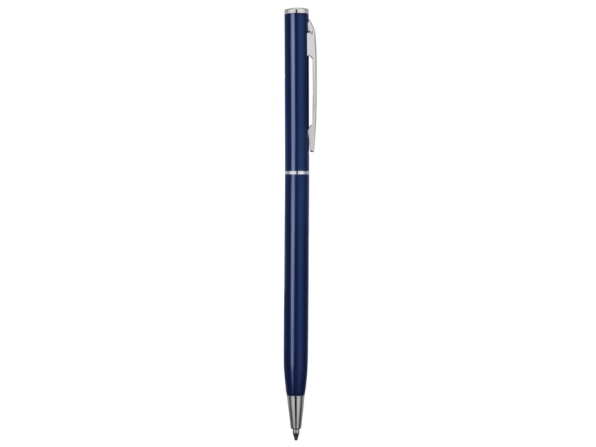 Ручка металлическая шариковая Атриум, темно-синий фото 3
