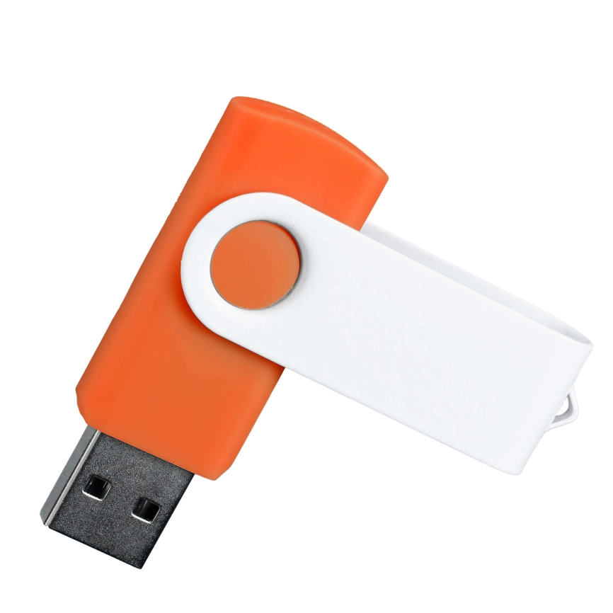 Флешка TWIST WHITE COLOR Оранжевая с белым 4015.05.07.4ГБ фото 2