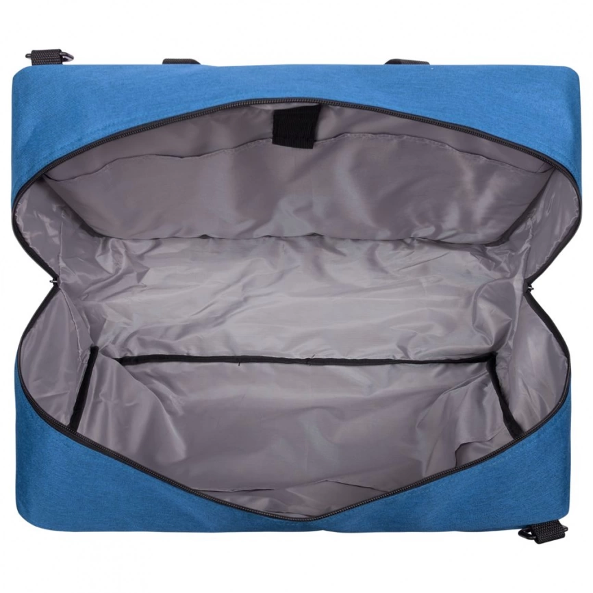 Сумка дорожная с отделением для ноутбука Unit Bimo Weekend, синяя фото 5