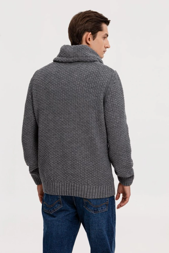 Свитер мужской Warmheart, серый меланж, размер L фото 3