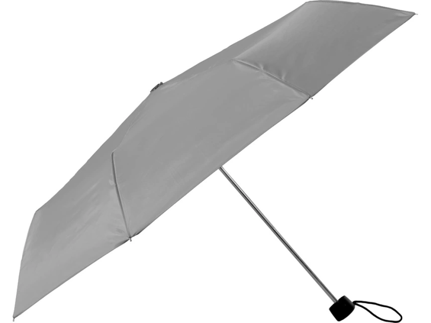 Зонт Picau из переработанного пластика в сумочке, серый фото 3