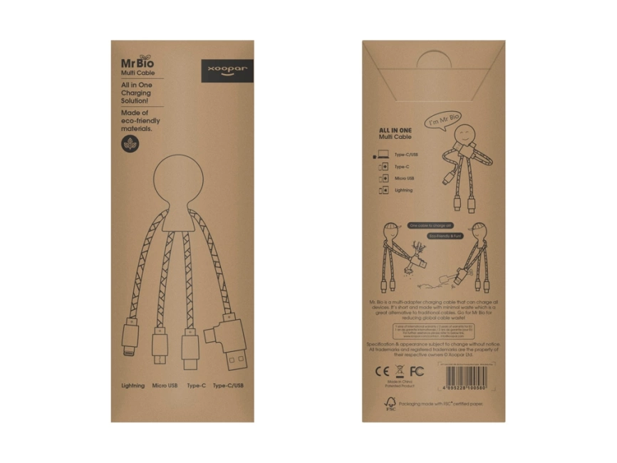 Зарядный кабель Mr. Bio в картонной упаковке фото 16