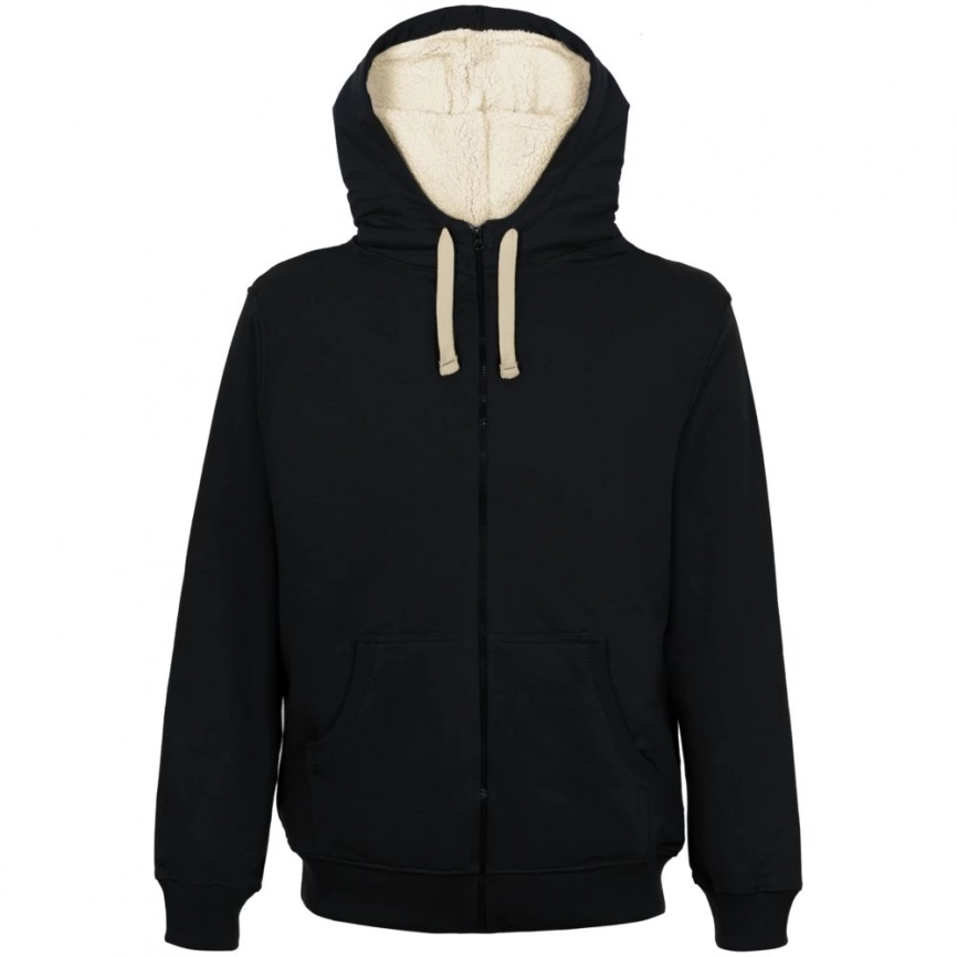 Толстовка на молнии Kulonga Sherpa, черная, размер M фото 1