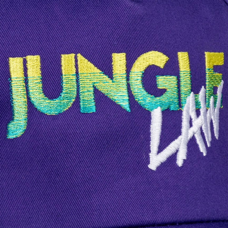 Бейсболка с вышивкой Jungle Law, фиолетовая фото 2