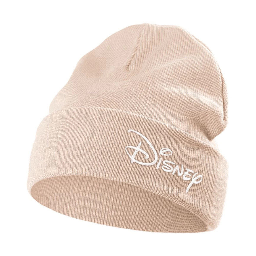 Шапка с вышивкой Disney, бежевая фото 1