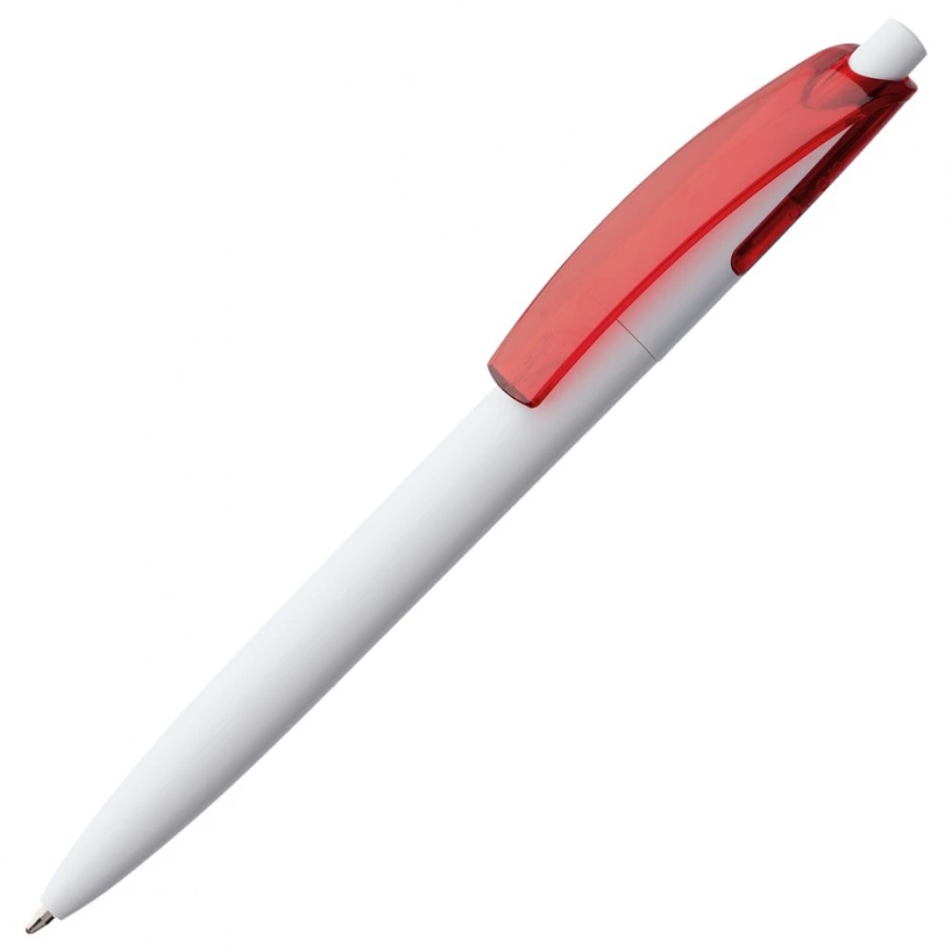 Ручка шариковая Bento, белая с красным фото 2