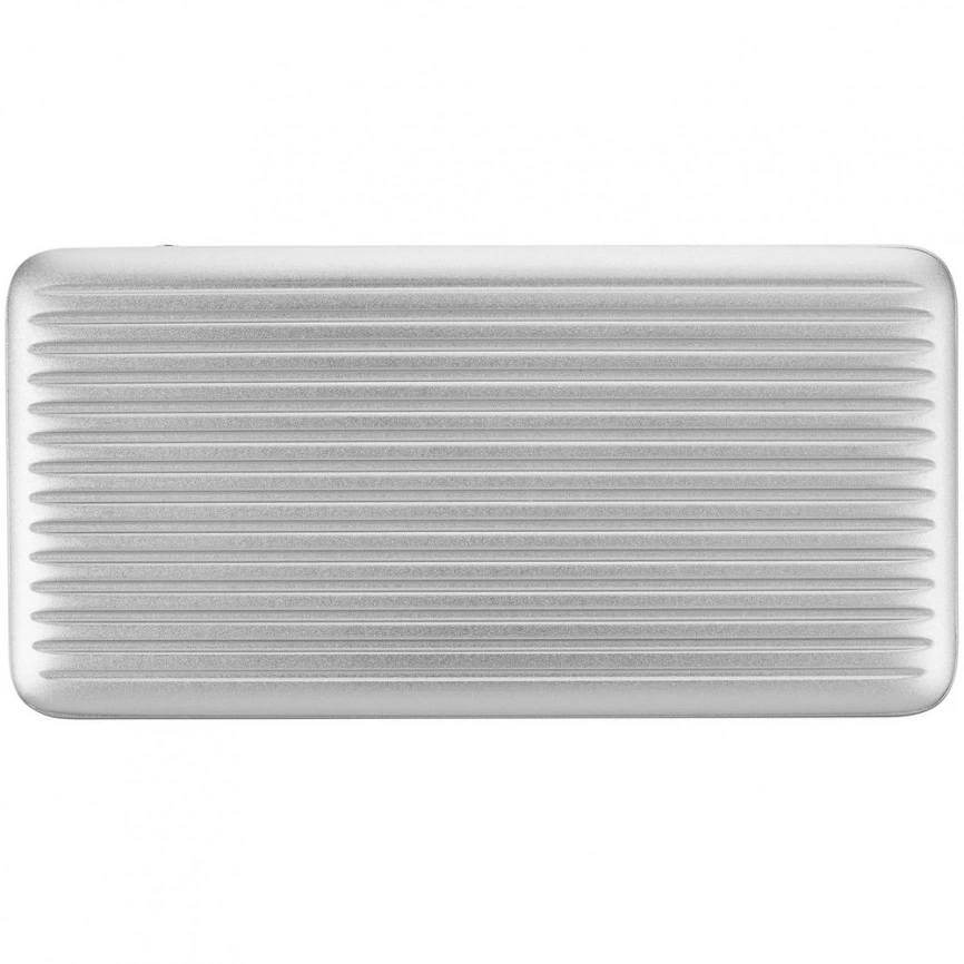 Металлический аккумулятор Hard Ridge, 10000 мАч, серебристый фото 5