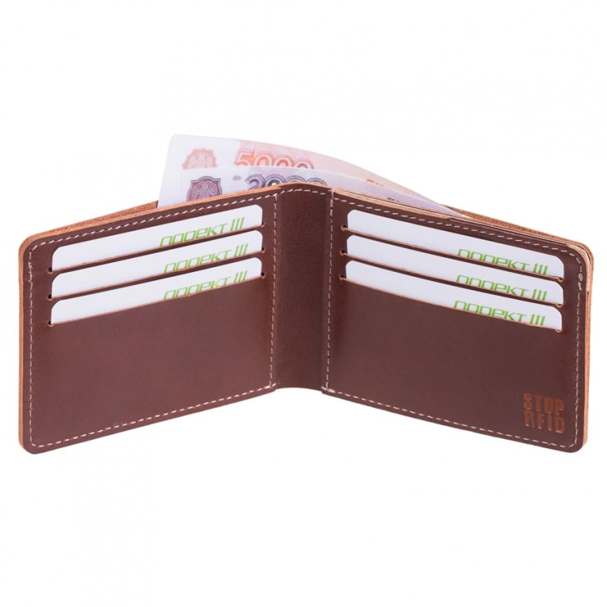 Портмоне Security, темно-коричневое фото 6