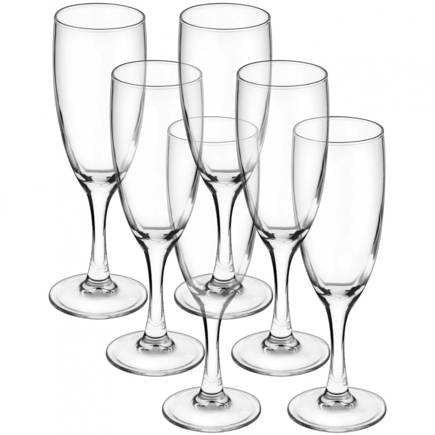 Набор из 6 бокалов для шампанского «Французский ресторанчик» фото 1