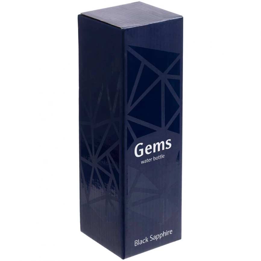 Бутылка для воды Gems Black Sapphire, черный сапфир фото 6