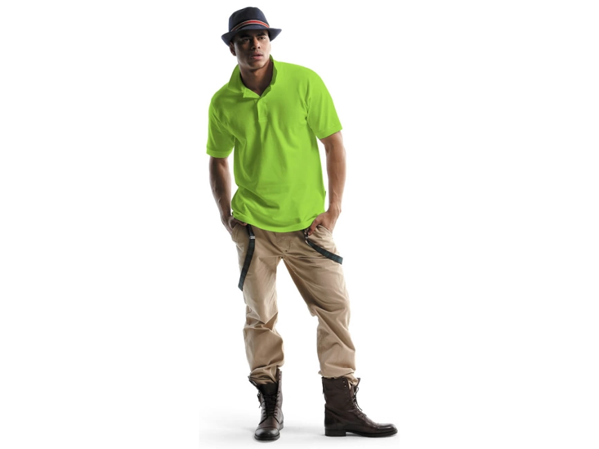 Рубашка поло Forehand мужская, зеленое яблоко фото 3
