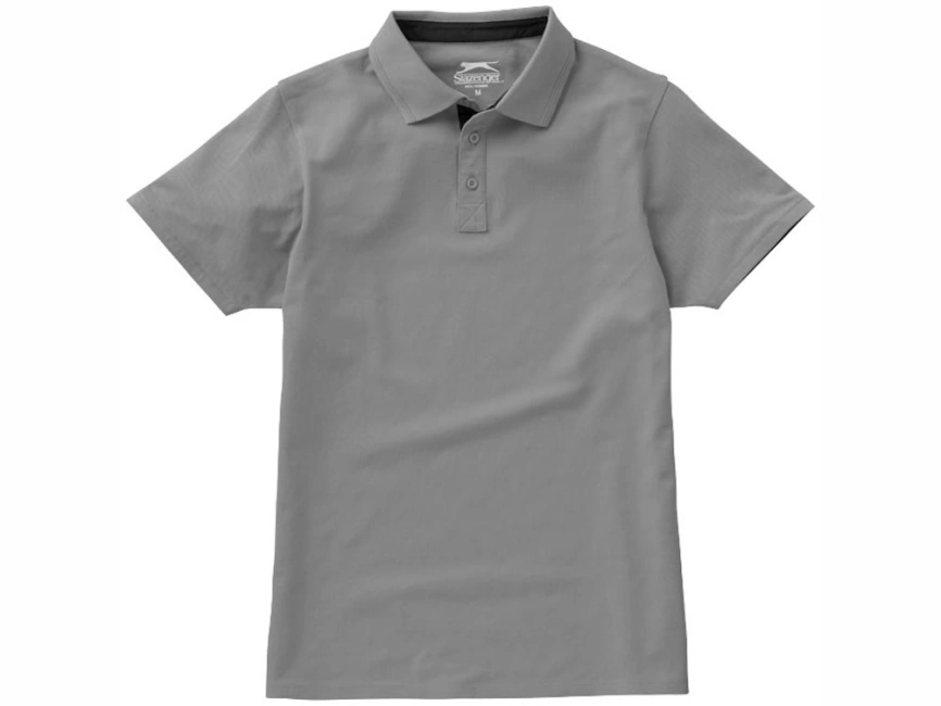 Поло с короткими рукавами Hacker, серый/черный фото 7