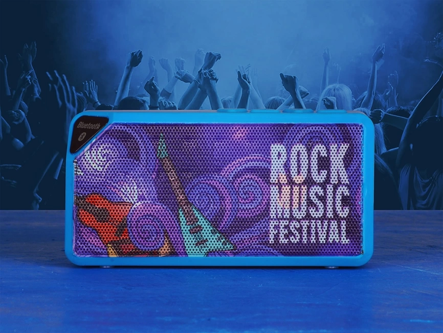 Портативная колонка Bermuda с функцией Bluetooth®, черный фото 3