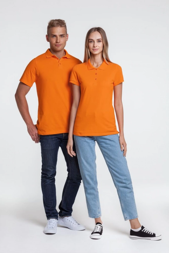 Рубашка поло женская Virma lady, оранжевая, размер S фото 6