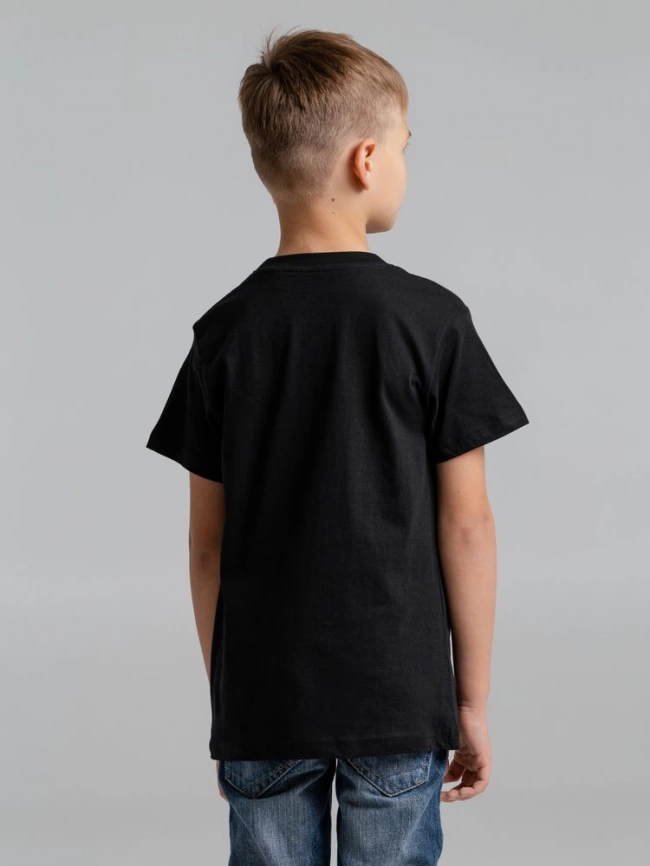 Футболка детская T-bolka Fit Kids черная, на рост 106-116 см (6 лет) фото 6