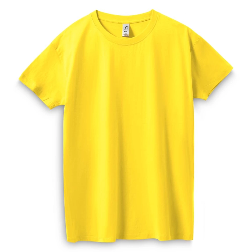 Футболка Imperial 190 желтая (лимонная), размер S фото 10