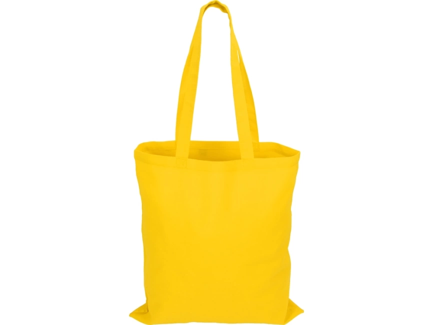 Сумка для шопинга Carryme 140 хлопковая, 140 г/м2, желтый фото 3