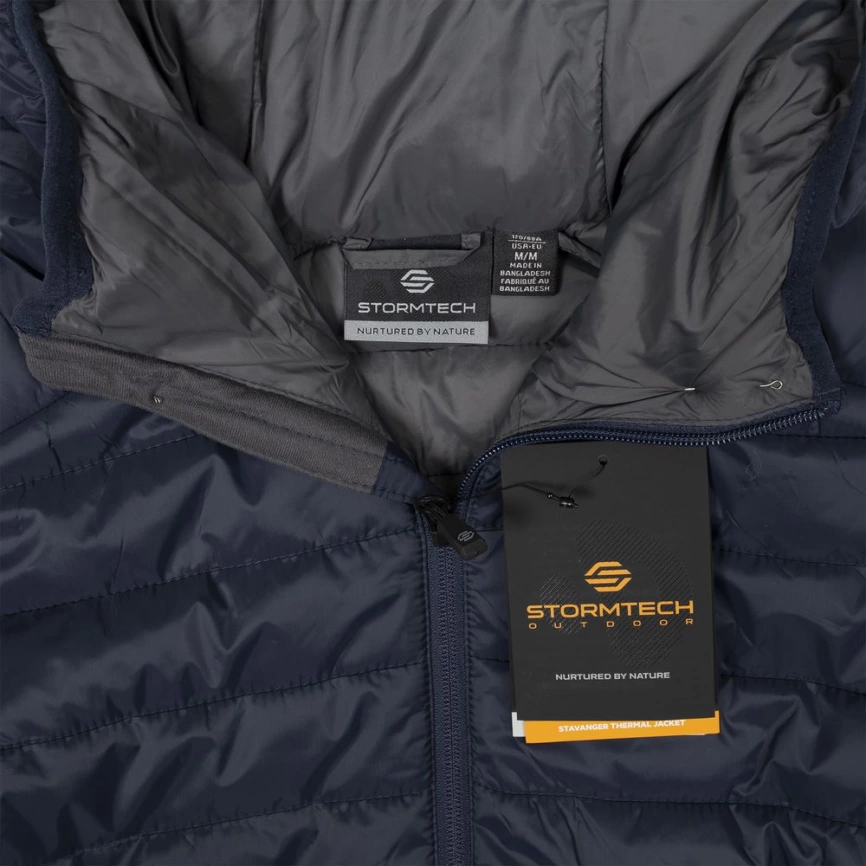 Куртка компактная мужская Stavanger черная с серым, размер 4XL фото 12