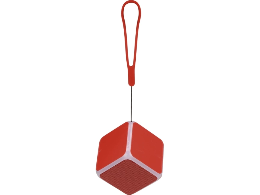 Портативная колонка Cube с подсветкой, красный фото 3