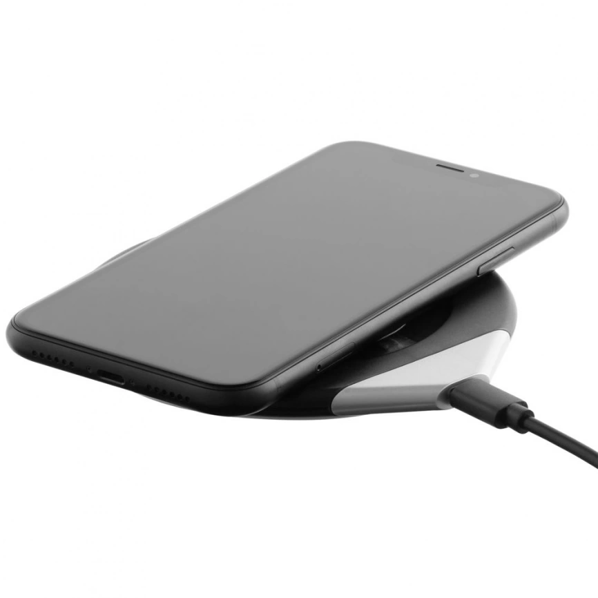 Кружка с подогревом и беспроводной зарядкой dualBase, черная фото 3