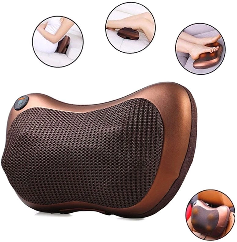 Массажная подушка для шеи BALI, коричневая фото 3