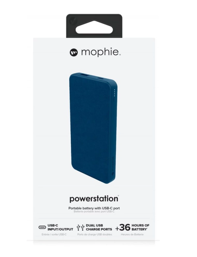 Внешний аккумулятор Mophie Powerstation 10000 мАч, синий фото 6