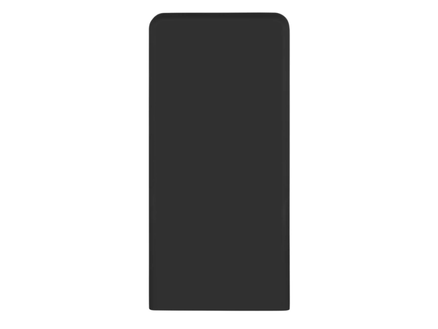 Портативное зарядное устройство с синей подсветкой логотипа Faros, soft-touch, 4000 mAh фото 5