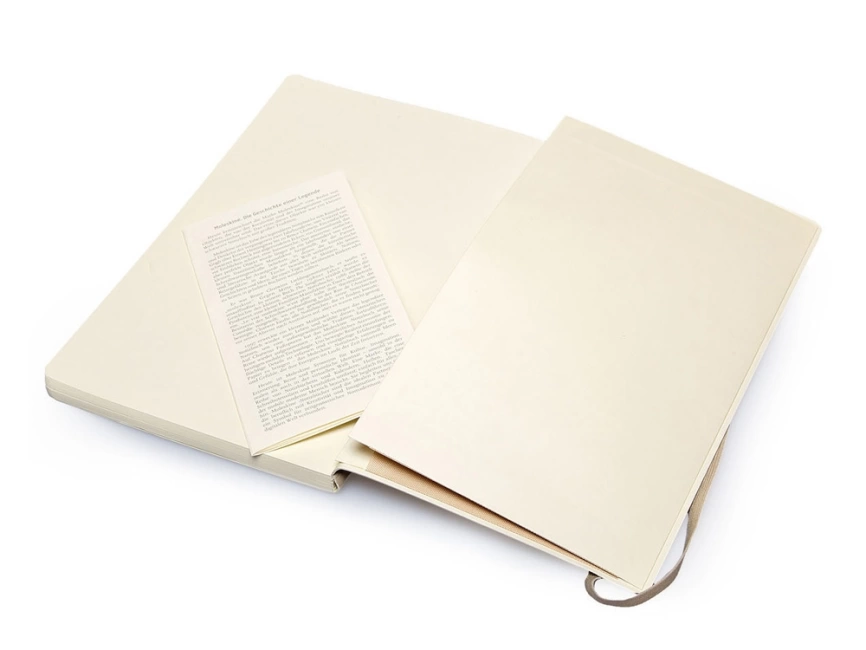 Записная книжка Moleskine Classic Soft (в линейку), Large (13х21см), бежевый фото 5