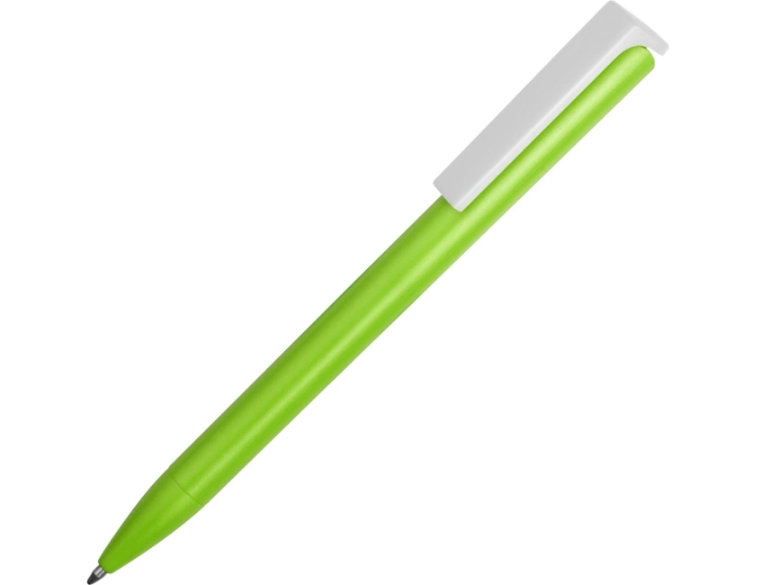 Ручка пластиковая шариковая Fillip, зеленое яблоко/белый фото 1