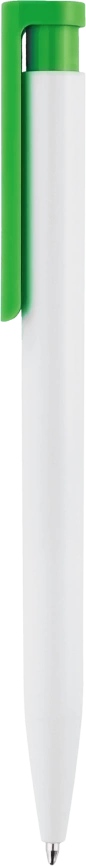 Ручка шариковая CONSUL, белая с салатовым фото 2