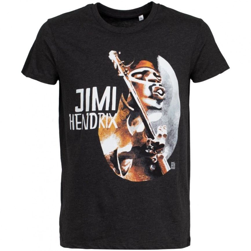 Футболка «Меламед. Jimi Hendrix», черный меланж, размер XXL фото 1