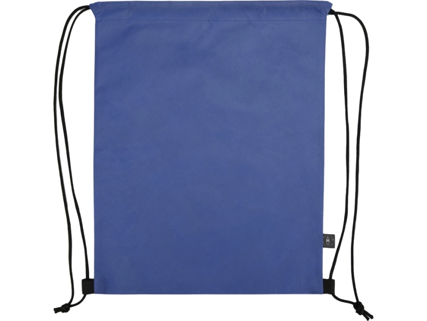 Рюкзак-мешок Reviver из нетканого переработанного материала RPET, синий фото 4