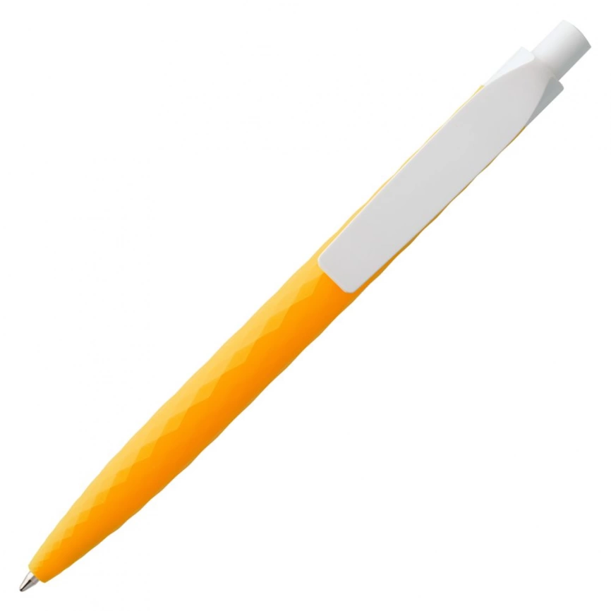 Ручка шариковая Prodir QS01 PMP-P, оранжевая с белым фото 3