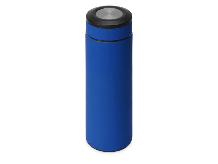 Термос Confident с покрытием soft-touch 420мл, синий фото 1
